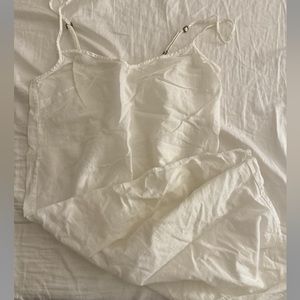 EUC spell XS slip dress white